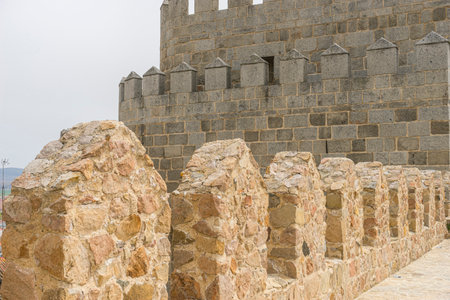 Avila's Iconic Walls - A Testament to Medieval Engineeringの写真素材
