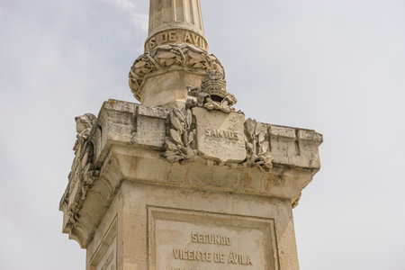 The Palomilla Monument in Ãvila's Mercado Grande Squareの写真素材