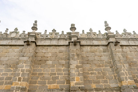 Captivating Close-Up of Ãvila Cathedral's Stone FaÃ§ade