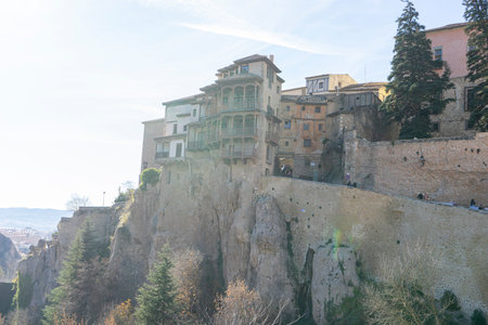 Discovering Cuenca's Magnificent Hanging Houses, Spain's Treasureの写真素材