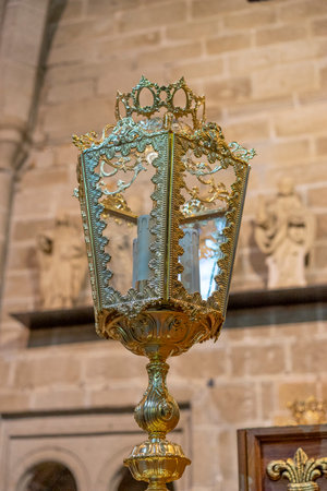Exquisite Religious Details in Spanish Cathedral Interiorsの写真素材