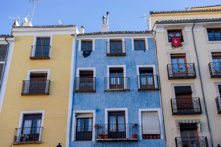 Traditional Houses of Cuenca, Spain - UNESCO World Heritage Siteの写真素材