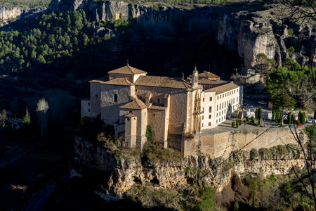 Enchanted Cuenca - Hanging Houses and Stunning Cathedral Viewsの写真素材