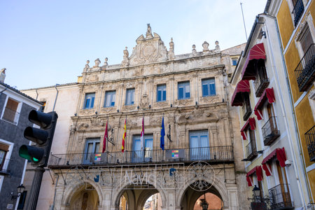 Enchanting Cuenca, Spain - Home of the Famous Hanging Housesの写真素材