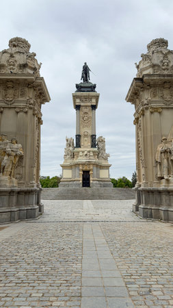 Monument to Alfonso XII in the Retiro Gardens, Madrid