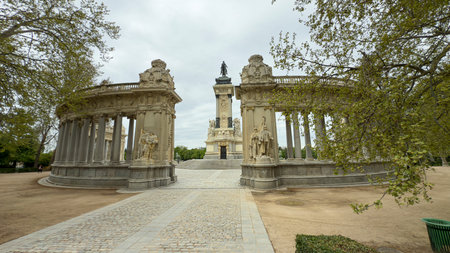 Monument to Alfonso XII in the Retiro Gardens, Madrid