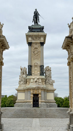 Monument to Alfonso XII in El Retiro Park, Madrid