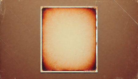 Vintage grunge frame with distressed parchment texture for retro design projects and backgrounds.の素材