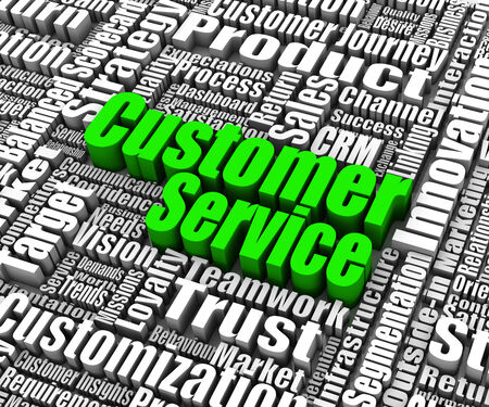 Group of customer service related words. Part of a business concept series.の写真素材