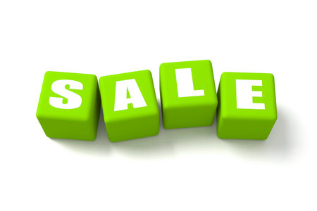 Green cubes. Part of a series.の写真素材