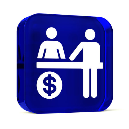 Glass button icon with white health care sign or symbolの写真素材