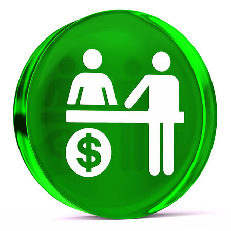 Round glass icon with white health care sign or symbolの写真素材