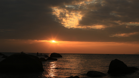 Hainan Sanya sunsetの写真素材