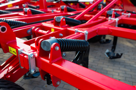 Minsk, Belarus - 07.14.2020. Combines and tractors agricultural machinery exibition
