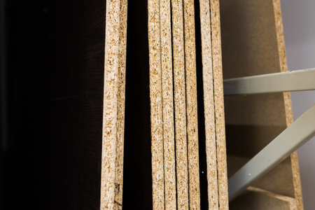 Board chipboard cut parts, laminate, plywood, wood in store