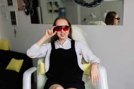 Photo of the professional pedicure process with modelの写真素材