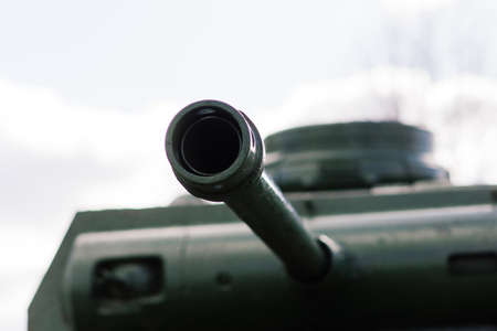 Abandoned war german tanks and it's details in museum. Urbex exploration in german countryside.の写真素材