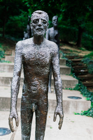 Bratislava, Slovakia - 06.22.2021. Memorial complex, Monument dedicated to victims of political...