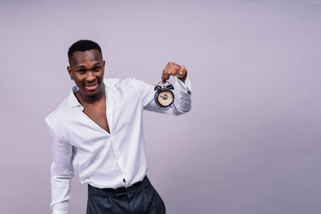 Happy african american young businessman in formal suit. Smiling confident black guy