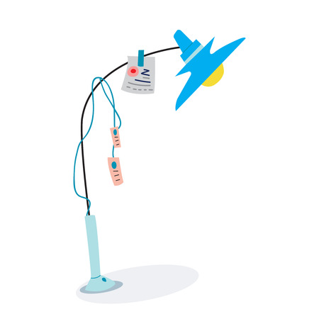 Table Lamp. Isolated object. Vector illustration.のイラスト素材