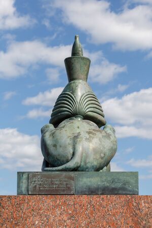 SAINT-PETERSBURG, RUSSIA, MAY 30, 2018: Monument to the Victims of Political Repressionsのeditorial素材