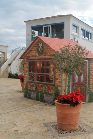 Limassol, Cyprus, December 7th, 2018: A market stall at Limassol Marinaのeditorial素材