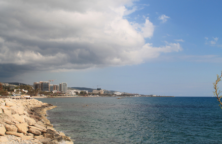 Clouds and sky above the seaの写真素材