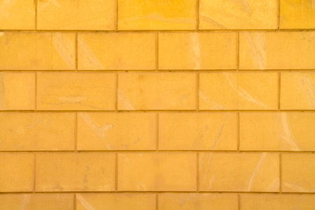 Yellow brick wall texture