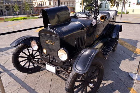 Zrenjanin ;Serbia ; 07.09.2016.Ford Model T from 1921 on exhibition of old cars ; Ford Model T from 1921のeditorial素材