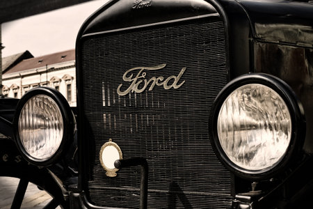 Zrenjanin ;Serbia ; 07.09.2016.Ford Model T from 1921 on exhibition of old cars ; The old Ford car