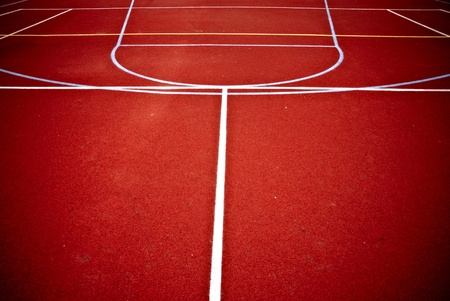 red basketball playgroundの写真素材
