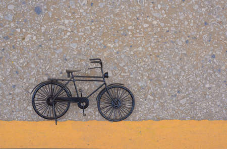 Black small bicycleの写真素材