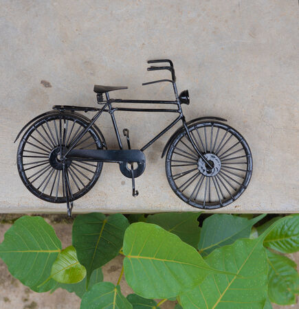 Black small bicycleの写真素材