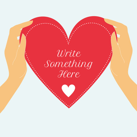 vector female hand holding vertical paper cardのイラスト素材