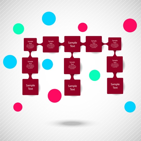 metaball colorful round diagram infographics for presentationsのイラスト素材