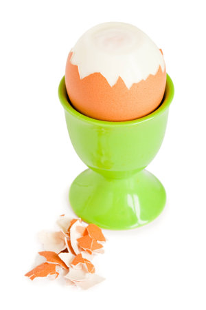 Egg for a breakfast isolated on a white background