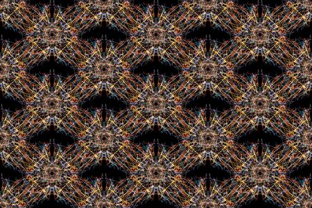 Abstract kaleidoscope background. Seamless textureの写真素材