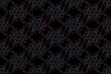 Abstract graphic pattern. Seamless tile background. Silk symmetry seamless pattern series.