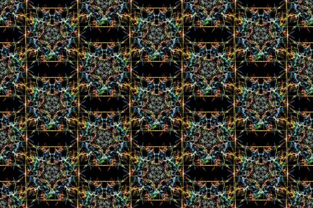 Abstract graphic pattern. Seamless tile background. Silk symmetry seamless pattern series.