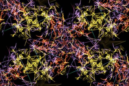 Floral tile pattern. Abstract seamless background. Silk symmetry seamless pattern series.の写真素材