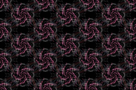 Beautiful seamless pattern, abstract background made from colorful lines. Silk symmetry seamless...