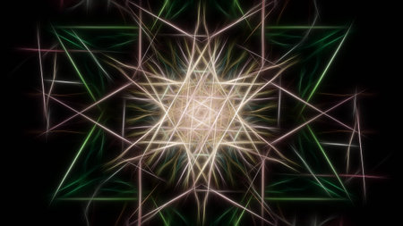 Beautiful abstract futuristic background. Fractal silk symmetry series.