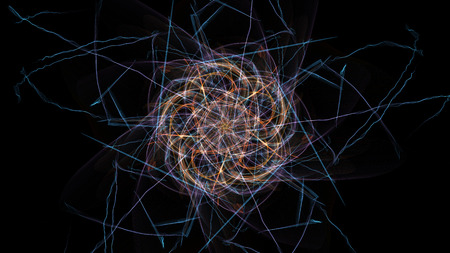 Abstract digital light. Fantasy style. Silk symmetry series