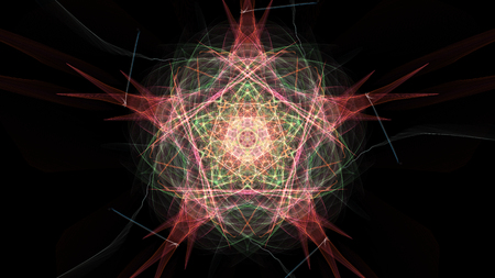 Abstract multi-color background. Creative digital art. Silk symmetry series.の写真素材