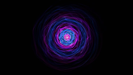 Blue abstract background. Flame spiral series.