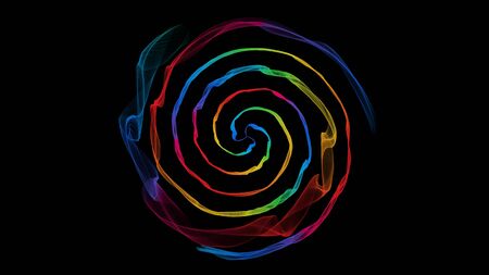 Hypnosis spiral, abstract background. Flame spiral seriesの写真素材