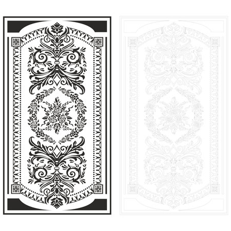 The pattern for application to a transparent surfaceのイラスト素材