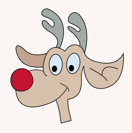 Comic moose or deerのイラスト素材