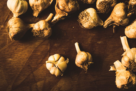 Fresh Garlic picked from a nearby market.