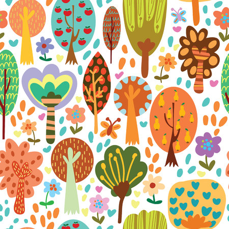 Outdoor concept seamless pattern.Seamless pattern can be used for wallpaper, pattern fills, web page backgrounds, surface textures.のイラスト素材